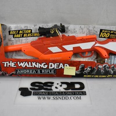 Air Warriors The Walking Dead Andrea's Rifle Blaster. Used. Jammed.