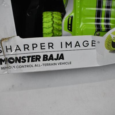 Sharper Image Remote Control/RC - Monster Baja. Green & Black. Won't turn