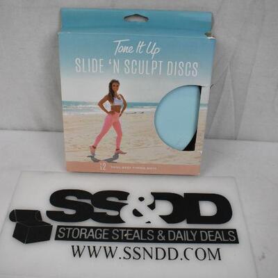 Tone It Up Slide 'N Sculpt Discs - 2ct. Used, Scuffed