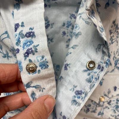 Pair of Vintage Retro Western Wear Button Front Shirts