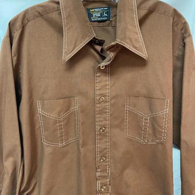 Pair of Vintage Retro Western Wear Button Front Shirts