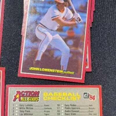 Lot 64: 1984 Action All Stars Oversized Baseball Cards