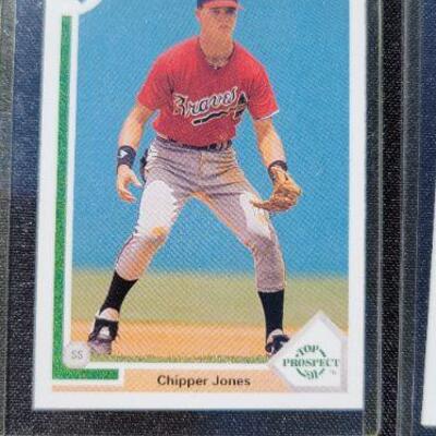 Lot 75: Lot of Baseball Cards â€“ Chipper Jones etc.