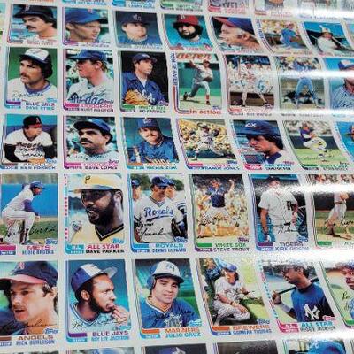 Lot 76: Sheet of Uncut Baseball Cards