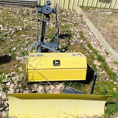 John Deere Implements: 30" Mech Tiller & 42" Lawnmower Blade