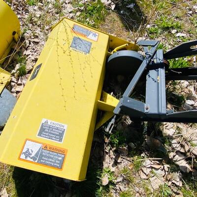 John Deere Implements: 30" Mech Tiller & 42" Lawnmower Blade