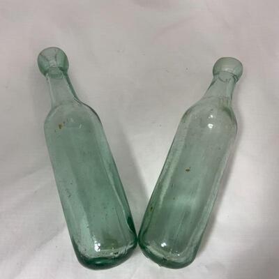 -56- ANTIQUE | Blob-Top Torpedo Soda Bottles | 1880s | Round Bottom