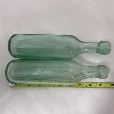 -56- ANTIQUE | Blob-Top Torpedo Soda Bottles | 1880s | Round Bottom