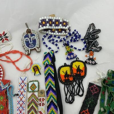 -60- VINTAGE | 18 Pc. of Native American Beadwork for Tourist Trade | 50s 60s