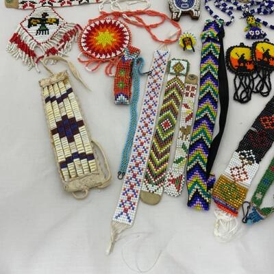 -60- VINTAGE | 18 Pc. of Native American Beadwork for Tourist Trade | 50s 60s