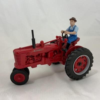 -63- ERTL | Farmall Tractor Die-Cast Model | With Farmer!