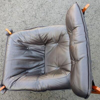 Lot 22 IMG Leather and Wood Chair From Norway