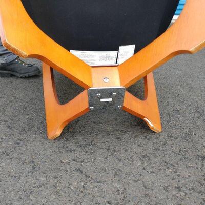 Lot 22 IMG Leather and Wood Chair From Norway