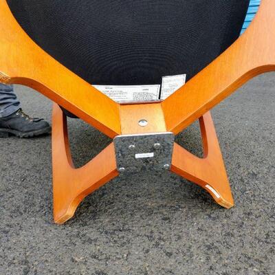 Lot 22 IMG Leather and Wood Chair From Norway