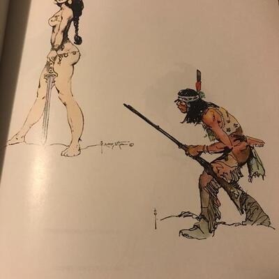 Lot 9L:  The Rolling Stones Done By Kruger,   Frazetta, and Boris Vallejo Art Books and More