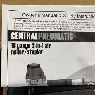 Central Pneumatic 18g 2-1 nailer/stapler 