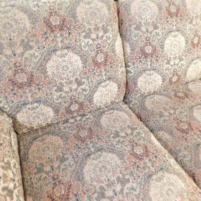 Contemporary Patterned Upholstered Sofa by Bassett 