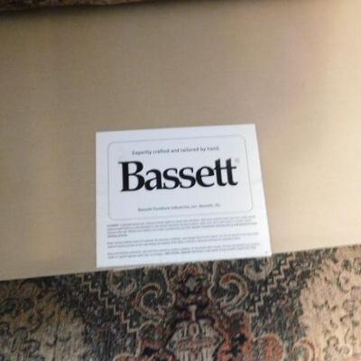 Contemporary Patterned Upholstered Sofa by Bassett 