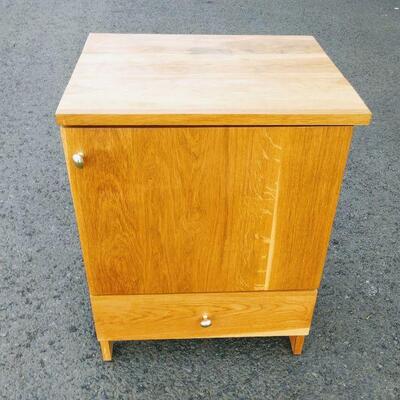 Lot #25 Solid Wood  Cabinet Opens from the Left, Top has Stain