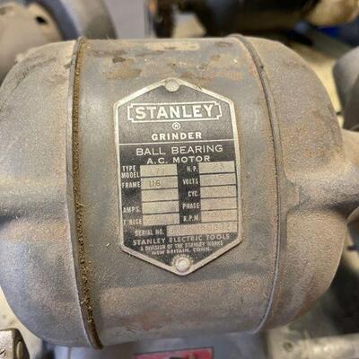 Stanley model 677 1/3hp bench grinder