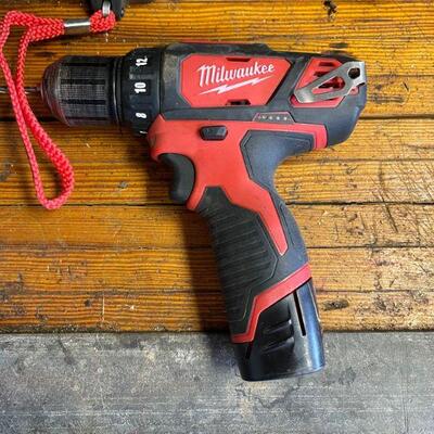 Milwaukee battery powered drill
