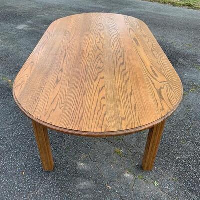 Handcrafted Large Solid Oak Dining Table