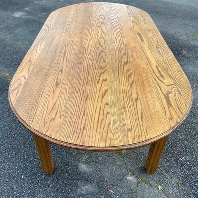 Handcrafted Large Solid Oak Dining Table