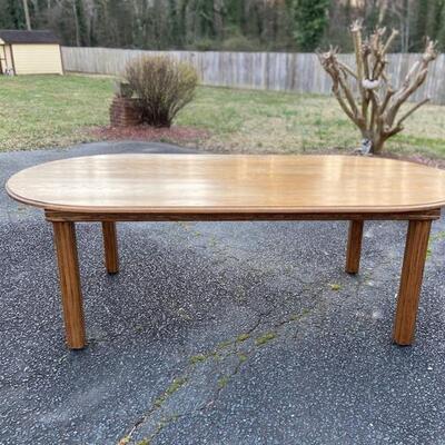 Handcrafted Large Solid Oak Dining Table