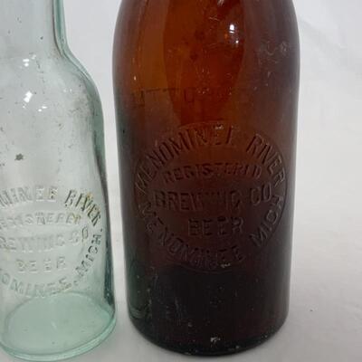 -84- VINTAGE | Menominee Michigan Glass Bottles | CL Hansen