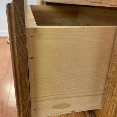 Handcrafted Solid Oak Chest of Drawers