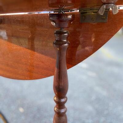 Rosewood Tea Cart with Inlay