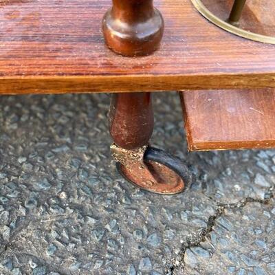 Rosewood Tea Cart with Inlay