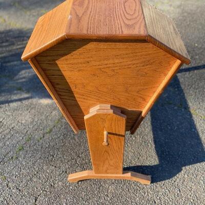 Handcrafted Solid Oak Baby Cradle