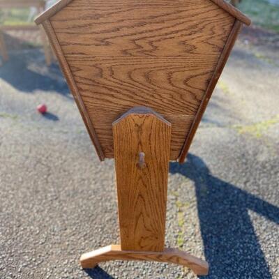Handcrafted Solid Oak Baby Cradle