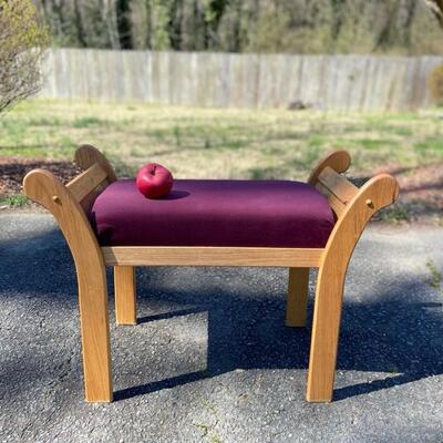 Handcrafted Sold Oak Bench Lot (2)