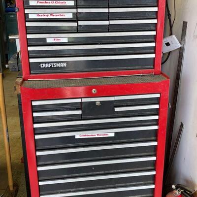 Craftsman tool chest / full of tools 