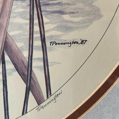 T. Pennington Medium Print â€œWood Flightâ€, Pencil Signed