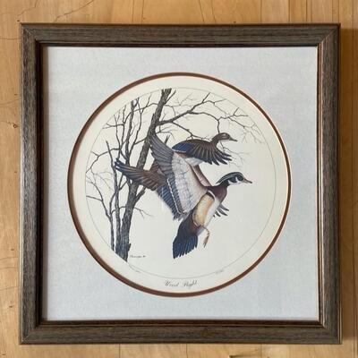 T. Pennington Medium Print â€œWood Flightâ€, Pencil Signed