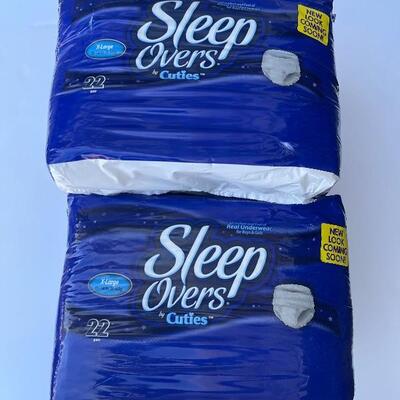 X Large Sleep Overs 85-140 lbs 22 Pair/Pack 4 Packs 88 Pieces Total