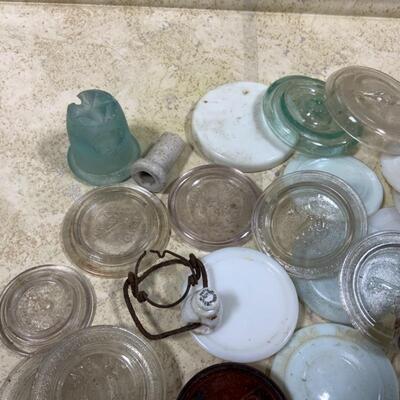 -100- Canning Jar Collectorâ€™s Paradise! | Milk Glass | Lids