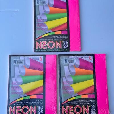 Three High Quality Neon Bond Paper Packs