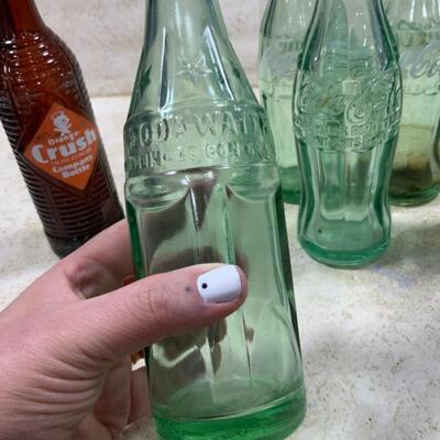 -108- VINTAGE | Soda Bottles | Coca-Cola | Crush | Soda Water