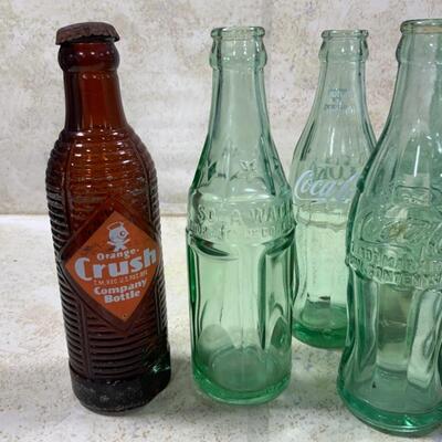 -108- VINTAGE | Soda Bottles | Coca-Cola | Crush | Soda Water