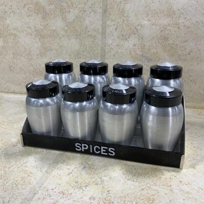 -113- VINTAGE | Kromex 8 Shaker Set | Wall Shelf Display | MCM