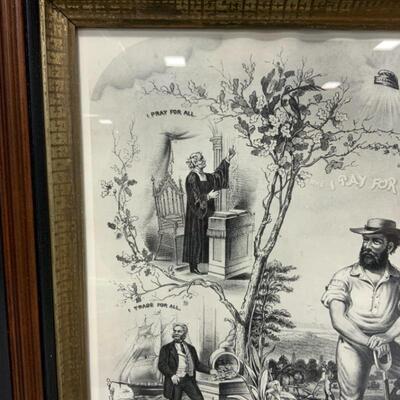 -114- ANTIQUE | The Farmer Pays For All | Framed Print