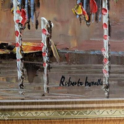 Roberto Borelli 'Venice scene' 