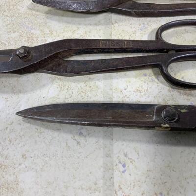 -117- VINTAGE | Three Heavy Duty Shears | Stanley Brace Drill