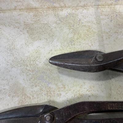 -117- VINTAGE | Three Heavy Duty Shears | Stanley Brace Drill
