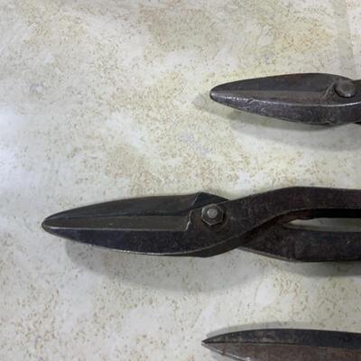 -117- VINTAGE | Three Heavy Duty Shears | Stanley Brace Drill