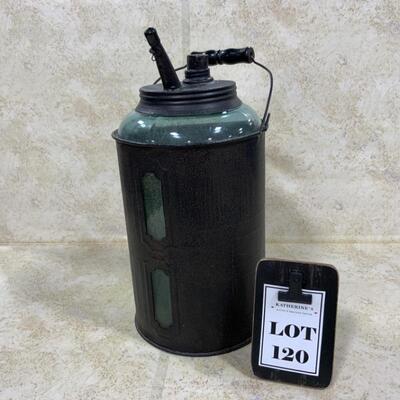 -120- ANTIQUE | Glass Gas Can | Dandy | Kerosene | 1 Gallon